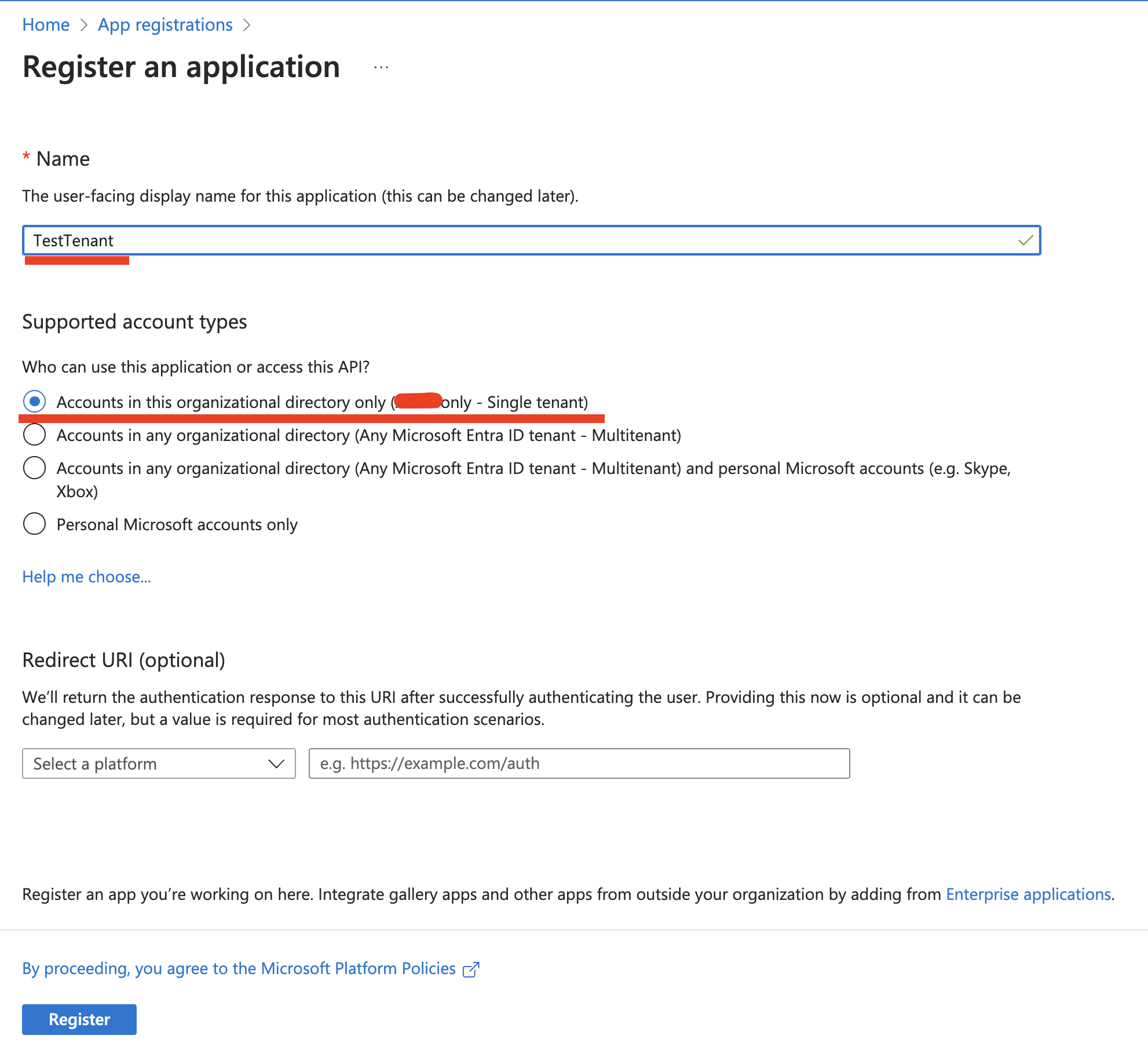 Azure App Registration